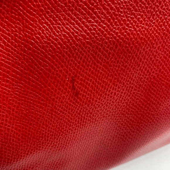 COACH F52881 Crossgrain Leather East West Crossbody Red + Envelope Clutch, Tag - Picture 10 of 10